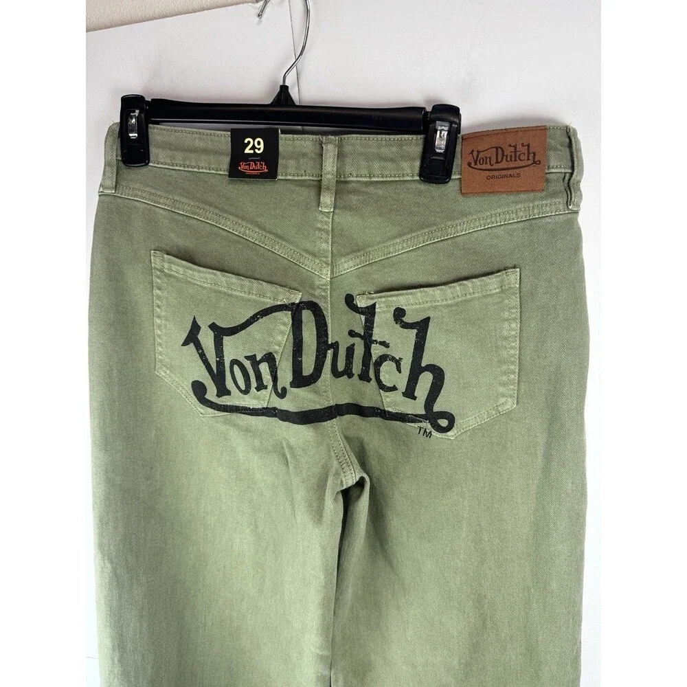 Von Dutch Women's Logo Wide-Leg Jeans Sz: 29 - Picture 9 of 9